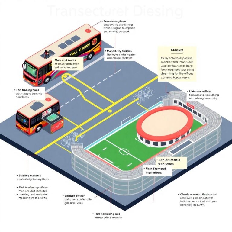 Логистика приезда команды к матчу: путь от автобуса до раздевалки