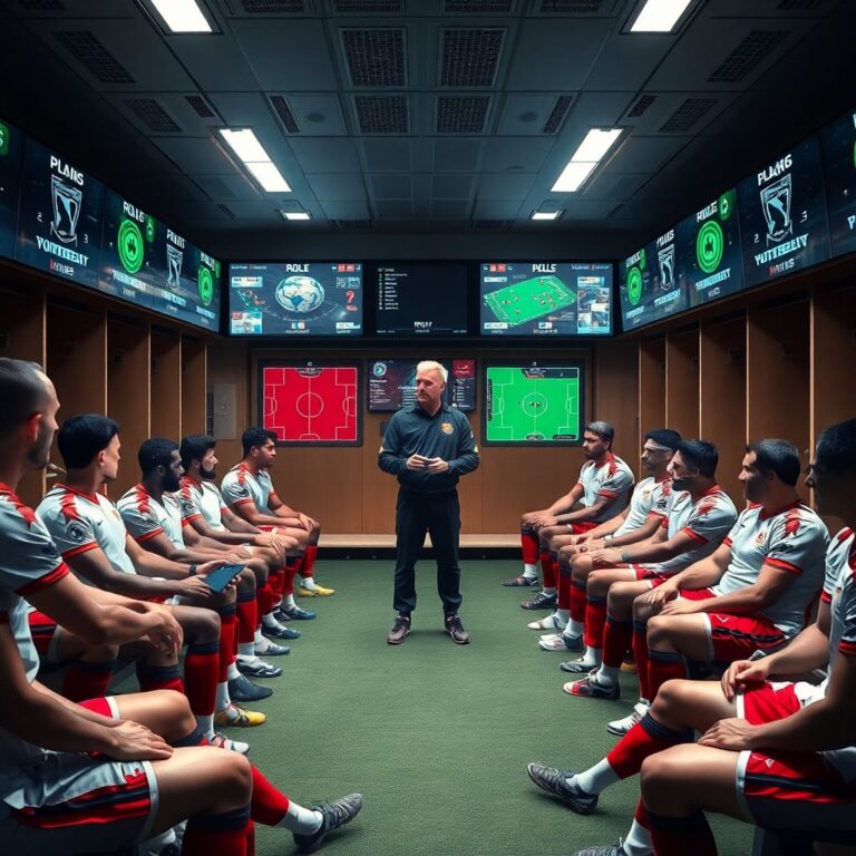 Как коуч и штаб выдают установку перед выходом на поле футболистам