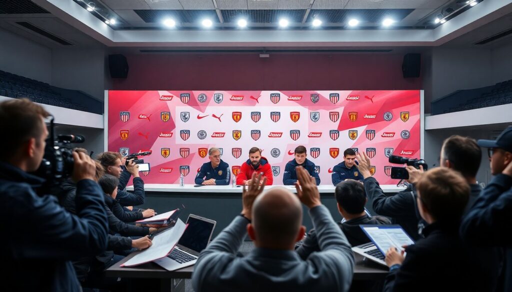 Как проходят пресс-конференции по завершении игры - иллюстрация