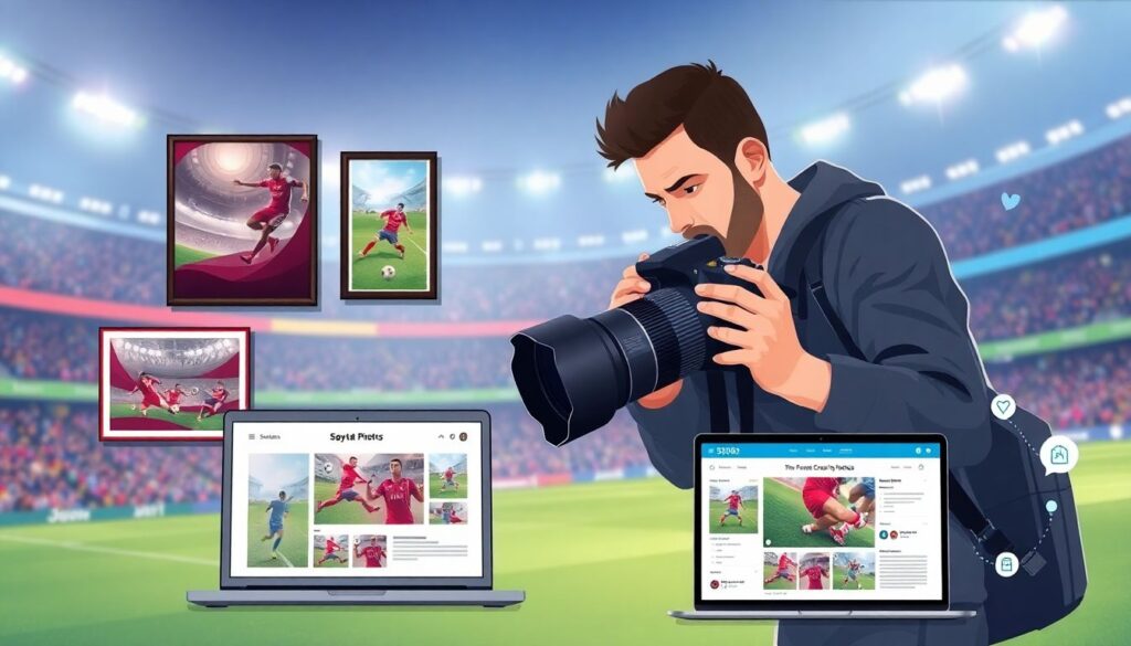 Форматы медиа-обзоров дня матча: от фото до видео - иллюстрация