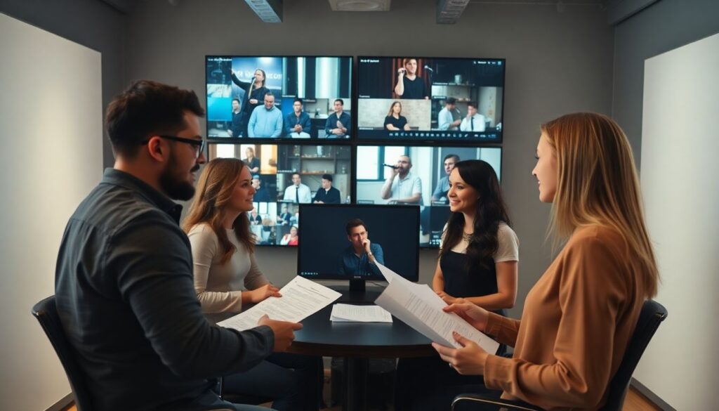 Кадры из-за кулис: взгляд на медиа-зону - иллюстрация